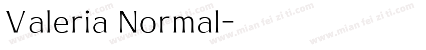Valeria Normal字体转换